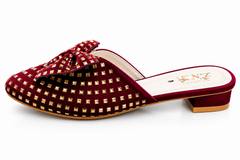 Fancy Bow Shoes– Black & Gold