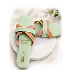 Mint Green & Peach Pink 3clr