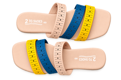 Nude, Navy Blue & Mustard