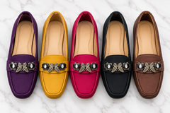 Women's Stylish Loafers | Elegant Butterfly Buckle Flat Shoes