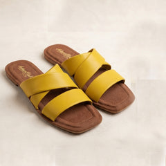 Cross Strap Slide SHOP WITH CONFIDENCE! Size Issue? No Worries! Easy Exchange Available