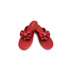 Elegant Lavender Bow Ladies Slippers
