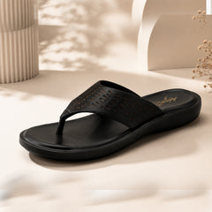 Premium Black Comfort Flip Flops | Stylish Casual Chappal