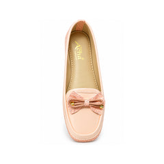 Peach Pink Bow Style Shoes