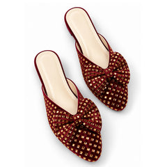 Fancy Bow Shoes– Black & Gold