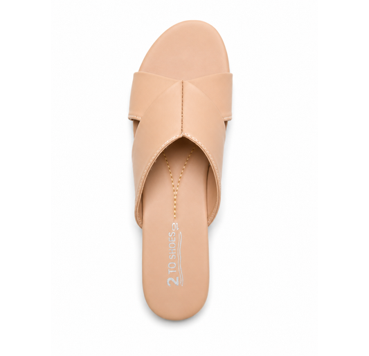 Fancy Sandal Beige SHOP WITH CONFIDENCE!  Size Issue? No Worries! Easy Exchange Available