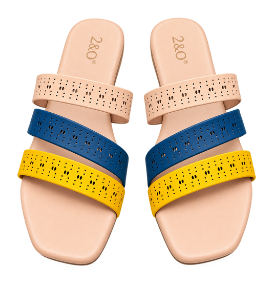 Nude, Navy Blue &amp; Mustard