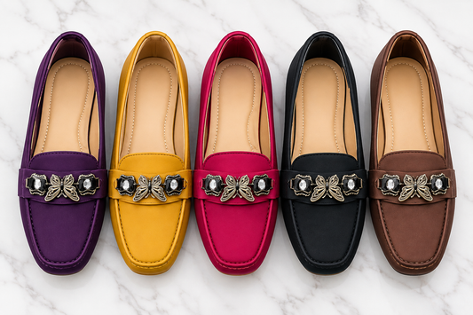 Women's Stylish Loafers | Elegant Butterfly Buckle Flat Shoes