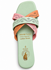 Mint Green & Peach Pink 3clr