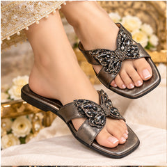 Butterfly Embellished Ladies Sandal SHOP WITH CONFIDENCE!